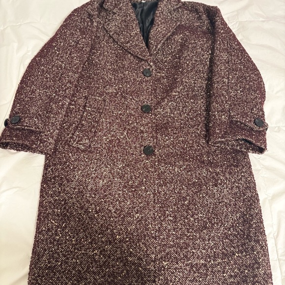 Brown Textured Coat - Picture 3 of 7